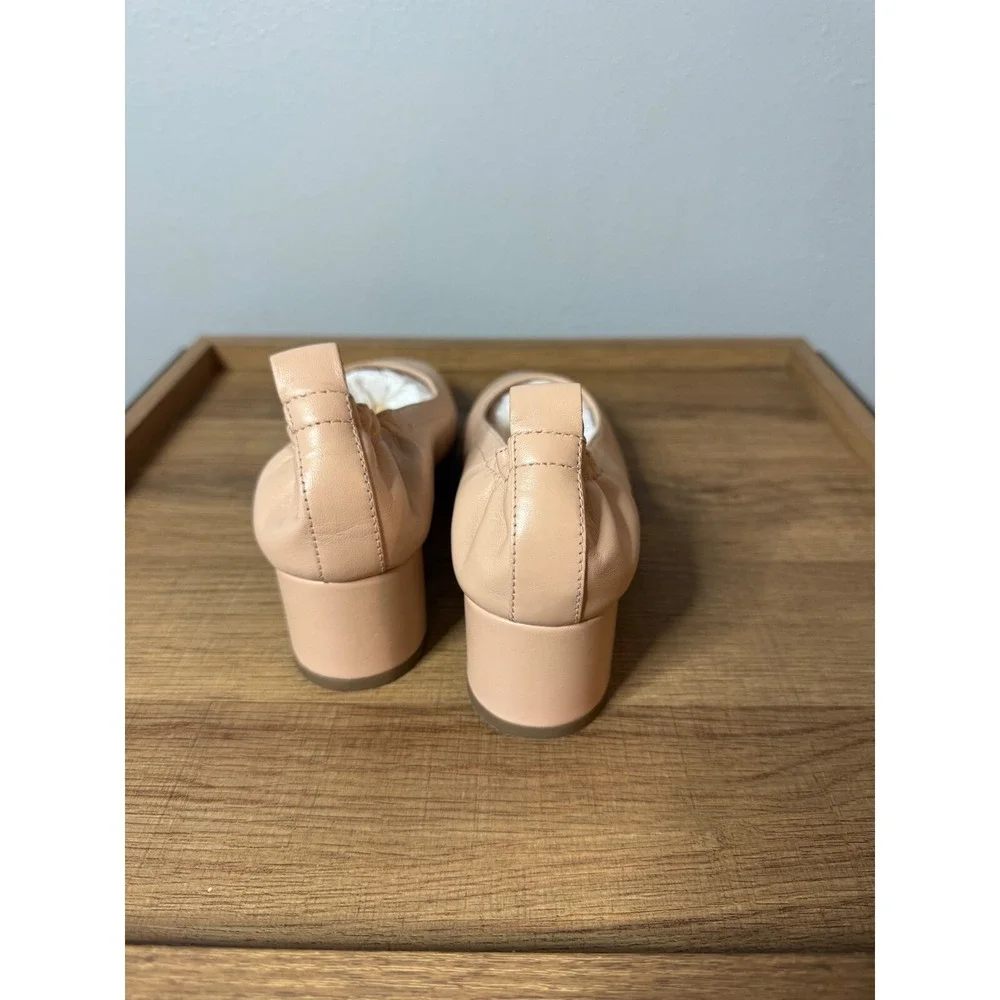 Everlane The Day‎ Heel in Blush Tan Womens Size 6.5 Leather